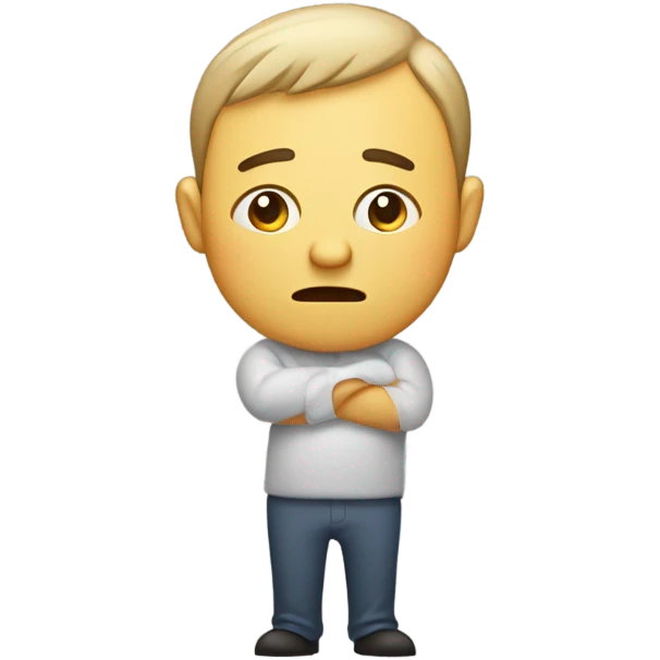 Awkwardly nervous  emoji