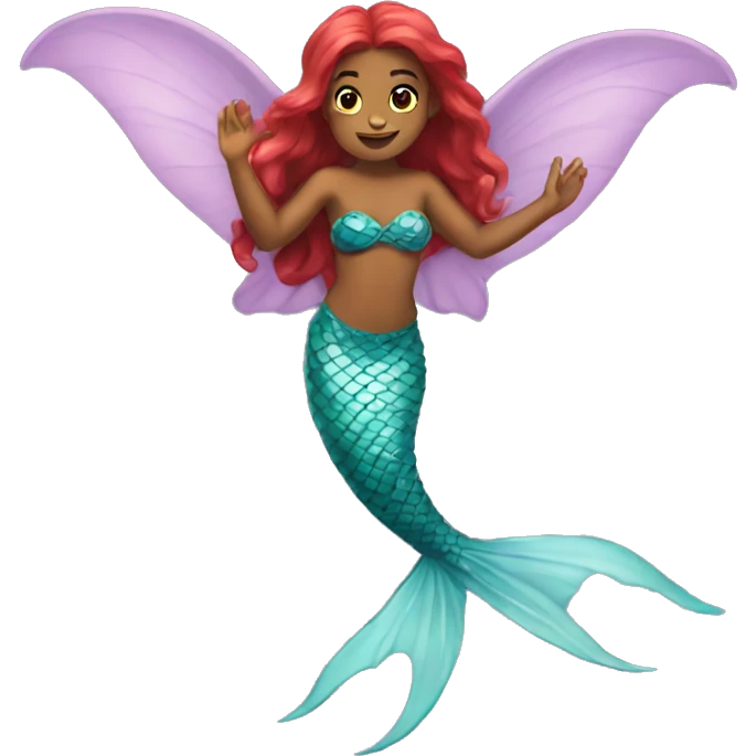 flying mermaid  emoji