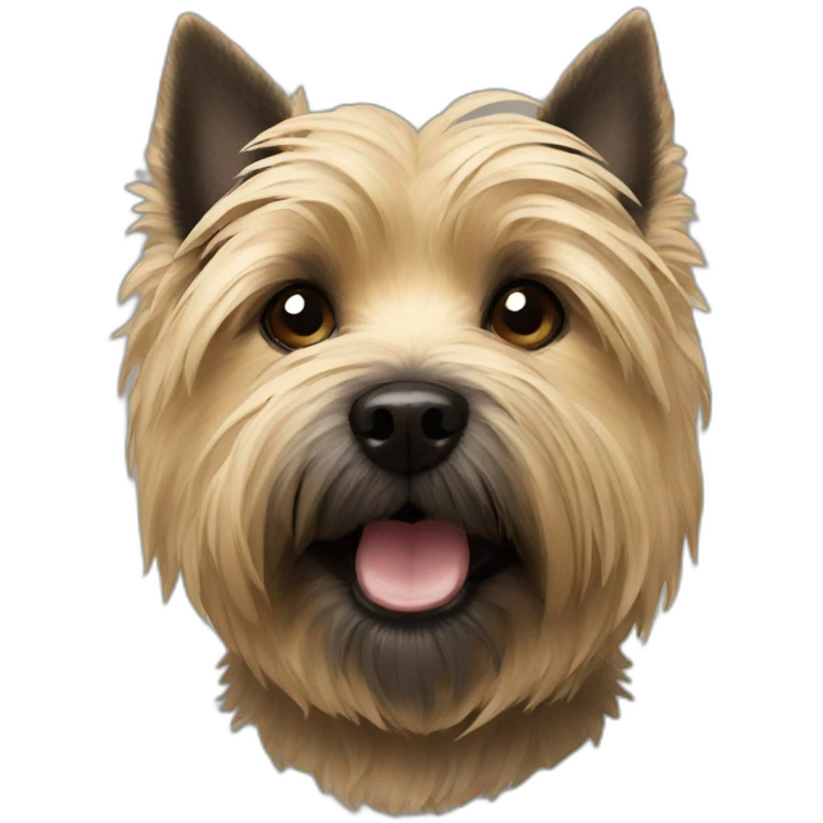 Cairn Terrier head emoji