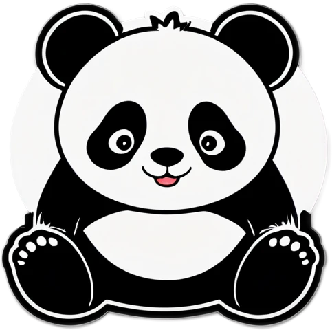 Happy panda emoji