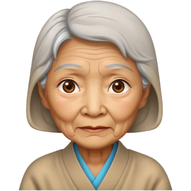 Asia old woman emoji