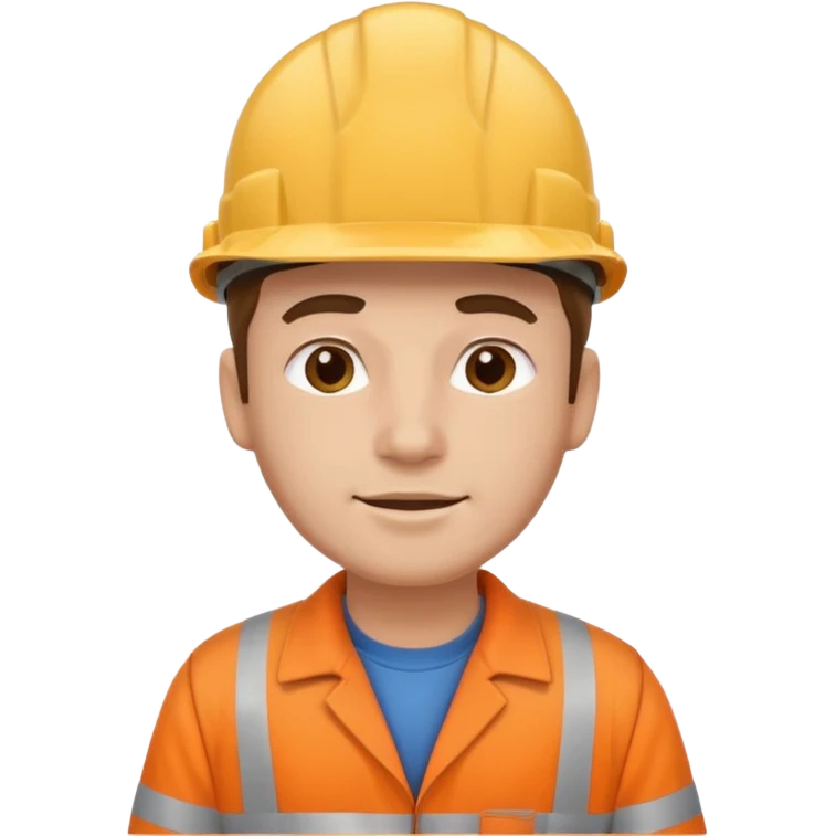 man character in worker clothes emoji