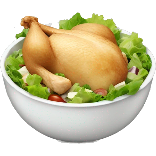 Chicken salad emoji