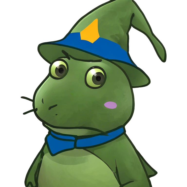 Bunny wearing a wizard hat emoji