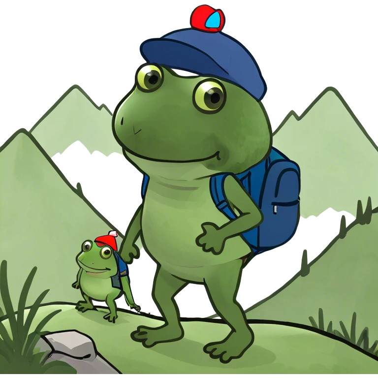 hiking on mountain emoji