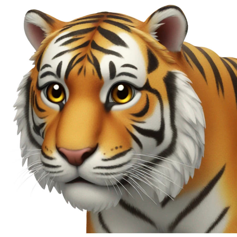 Tiger with hand  emoji