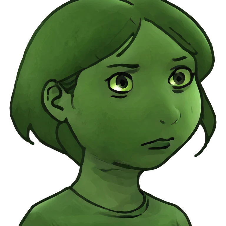 Sad lonely tan girl emoji