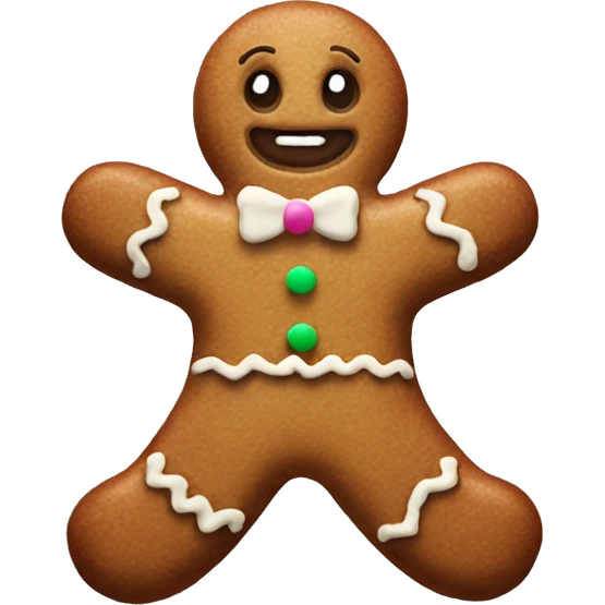 Aesthetic gingerbread man  emoji