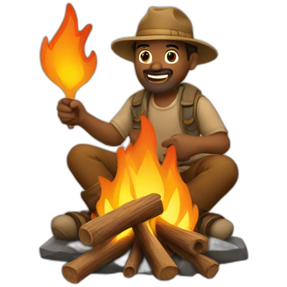 campfire man emoji