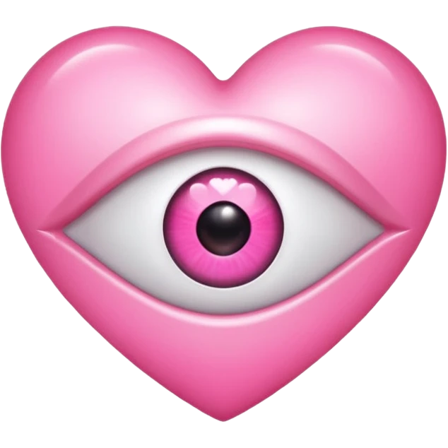 pink heart eye emoji