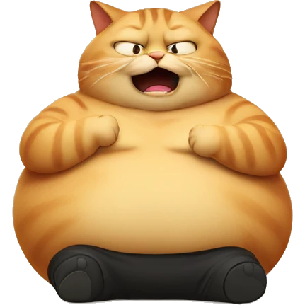fat cat and idiot  emoji