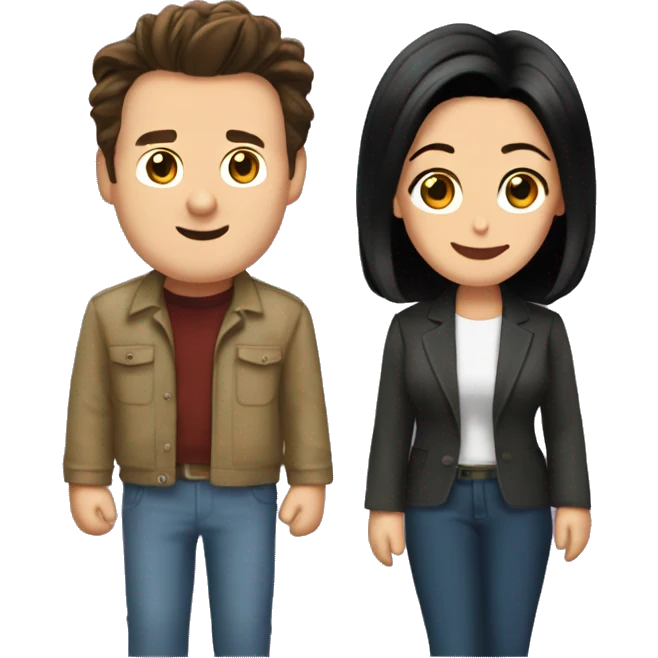 Monica Geller and Chandler Bing  emoji