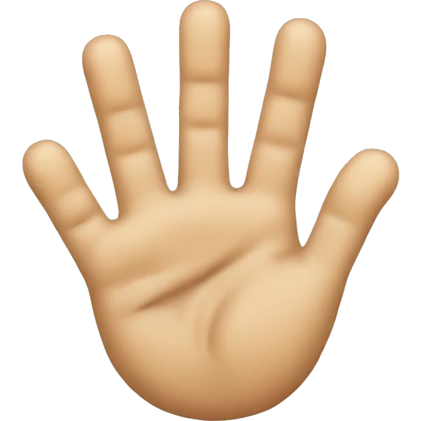 A palm finger rubbing emoji