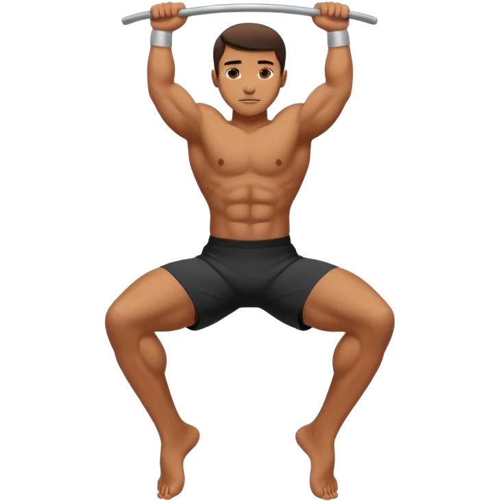 A person who make calisthenics emoji
