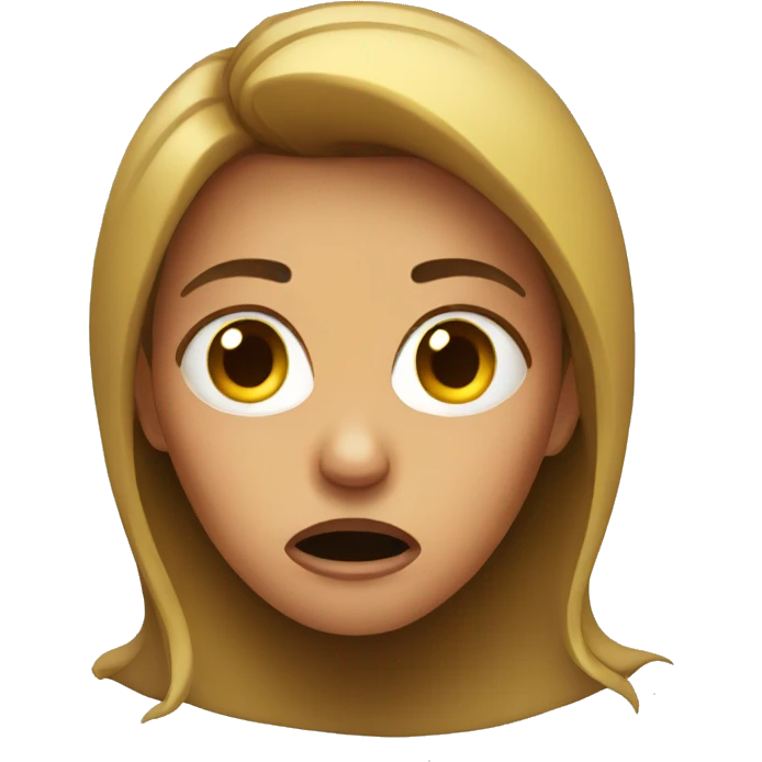 Scared woman  emoji