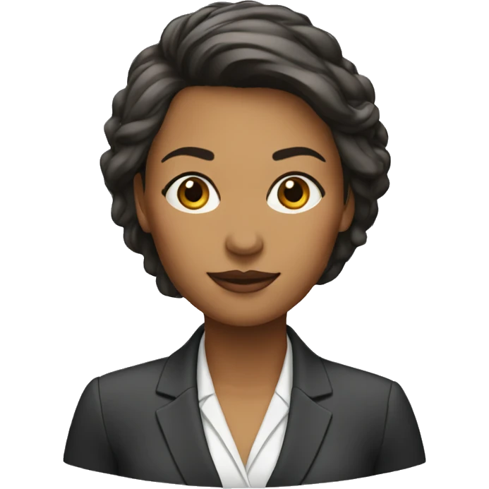 businesswoman without computer emoji