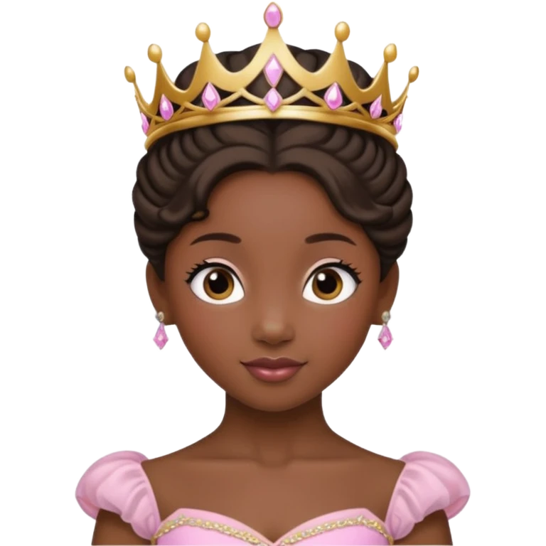 ballet bun  black princess emoji