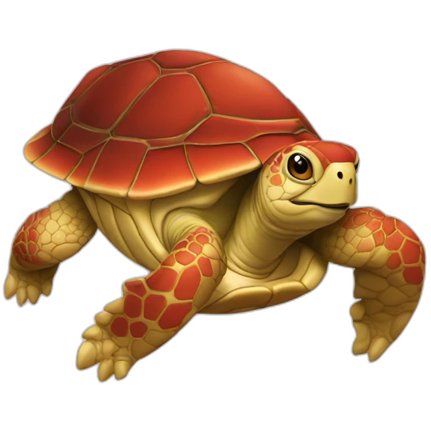 Tortue rouge emoji