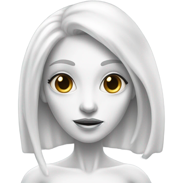 a white alien woman full body emoji