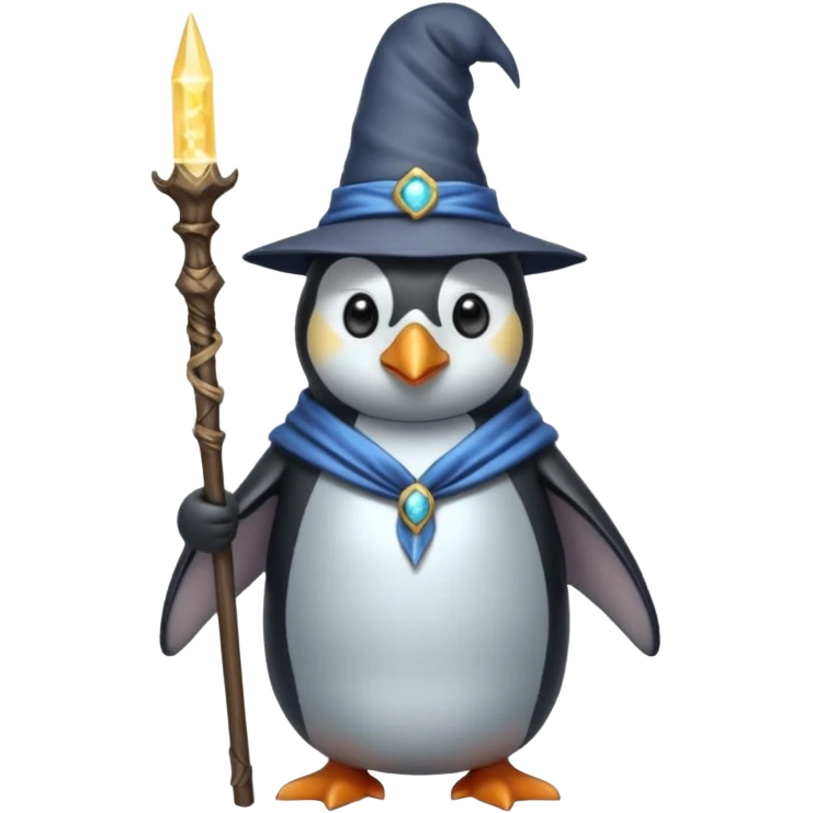 Penguin Wizard emoji