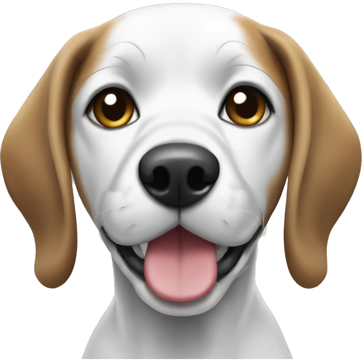 Black and white beagle  emoji