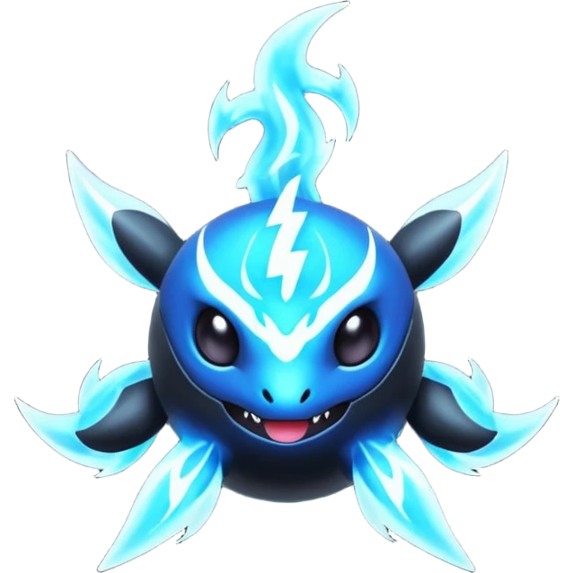 Elemental Dark-type-Electric-type natural Pokémon-Fakémon-creature emoji