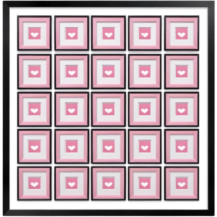 girly framed gallery of photos emoji