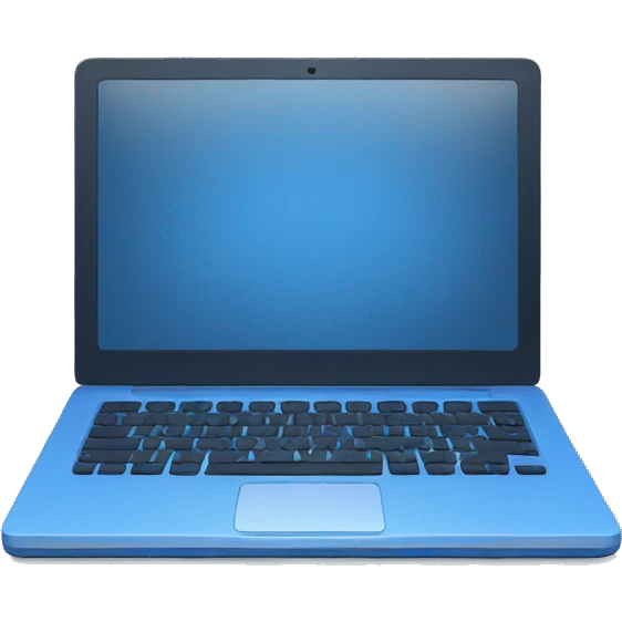 blue laptop emoji