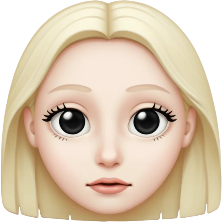 face with big black pupils emoji