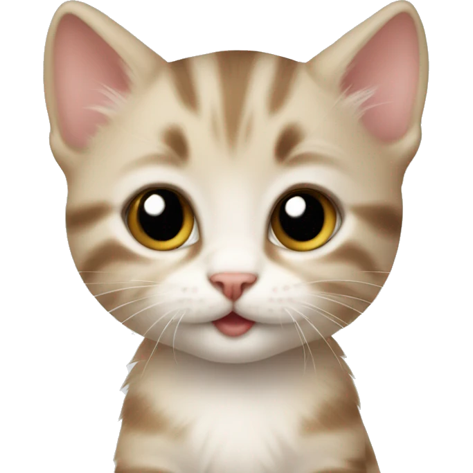 Adorable baby kitten  emoji