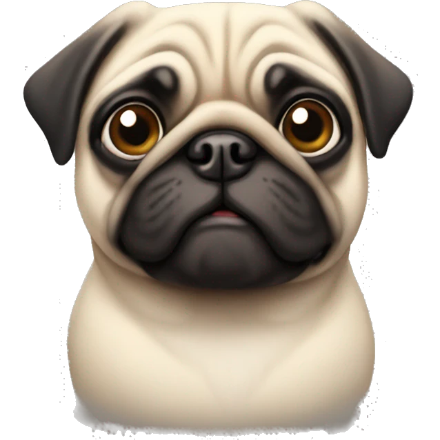 cute pug emoji