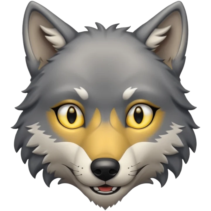 • Wolf 1 – Neutral smile emoji