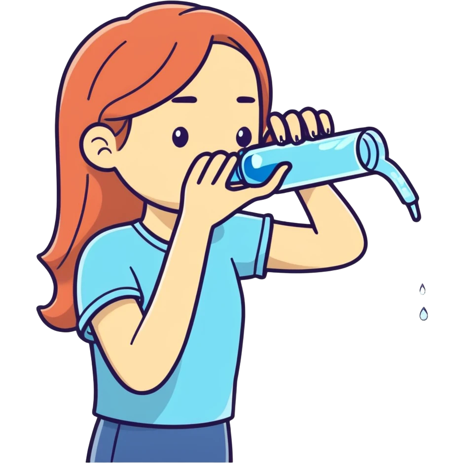 Women drinking water  emoji