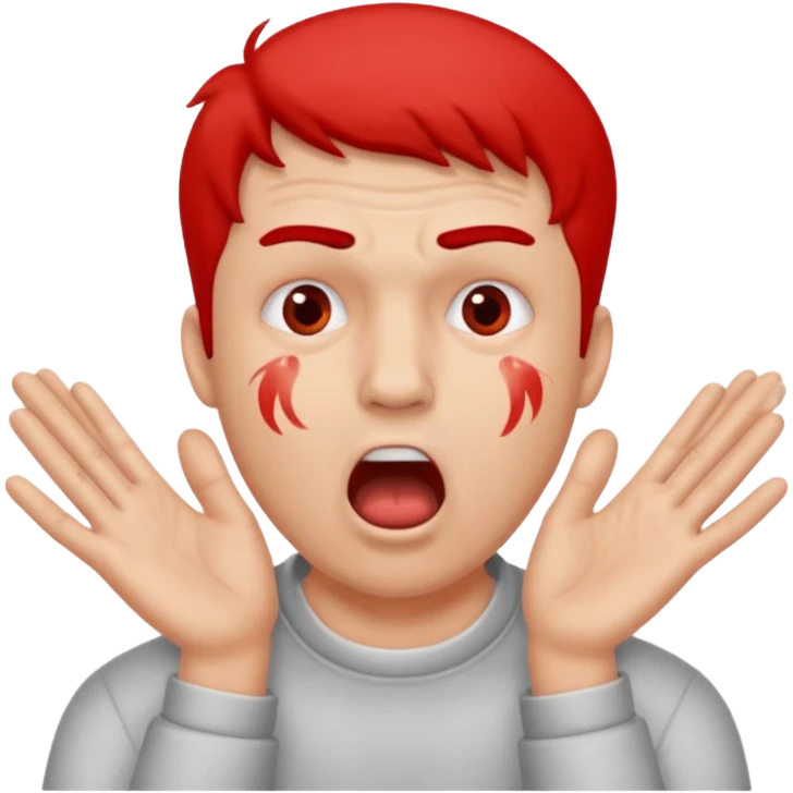 men  Face get slapped between two hands emoji