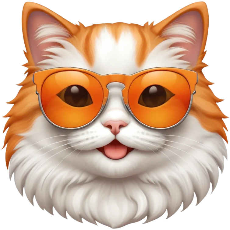 smiling cat with big sunglasses emoji