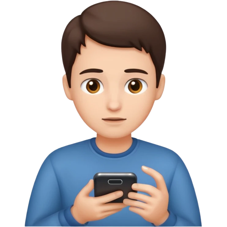 scrolling phone emoji