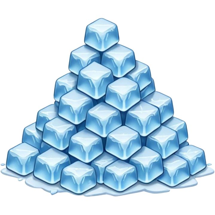 Crushed ice on a pile, really small peaces emoji