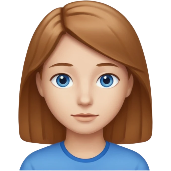 can you make a white native American emoji with light brown hair and blue eyes  emoji