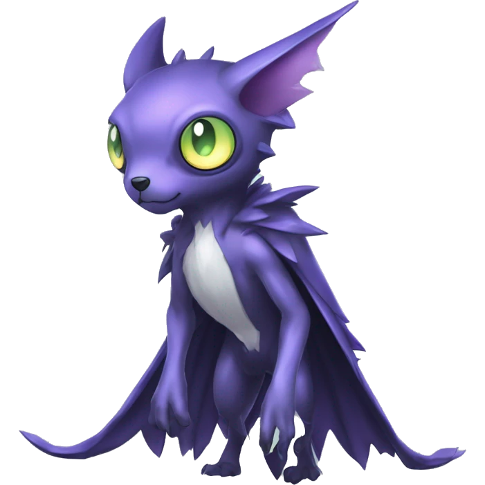 cute cool edgy sharp eldritch ethereal Digimon-Fakemon-animal full body emoji