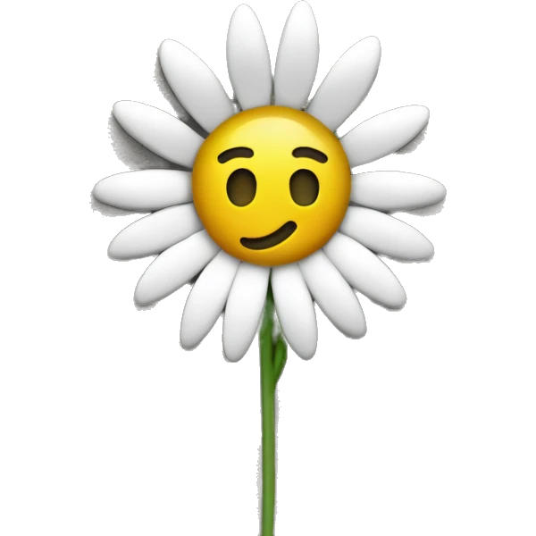 flower in a concrete  emoji