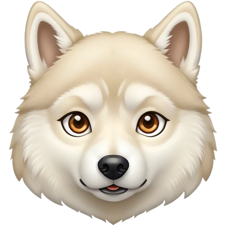Beige Husky  emoji