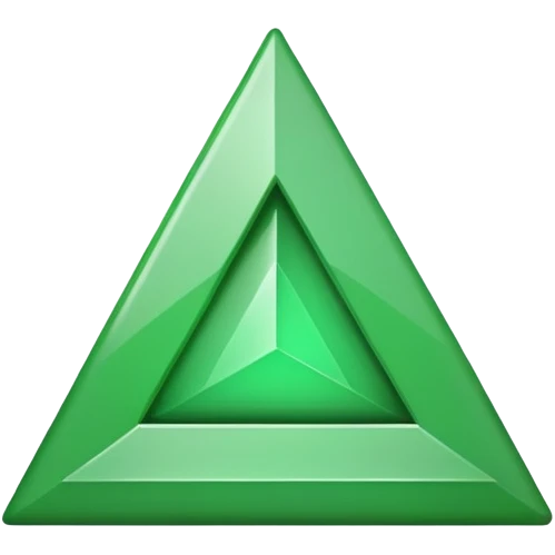 green upward arrow triangle emoji