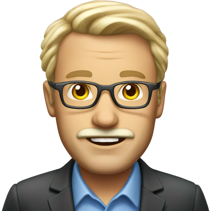 a 50 year old swedish sales man on a ship emoji