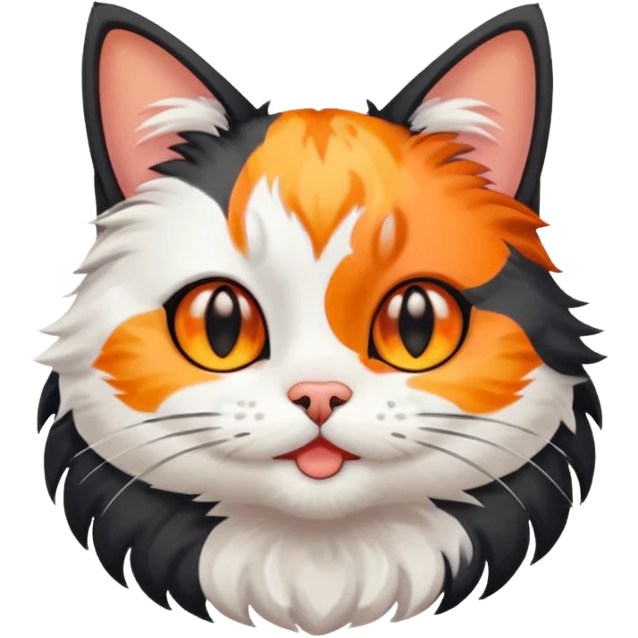 gato con espreciones de anime emoji