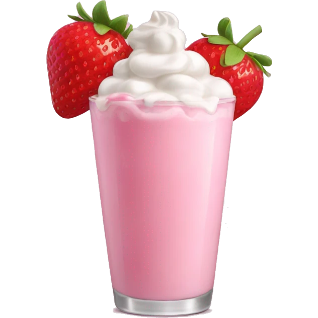 Strawberry milkshake  emoji
