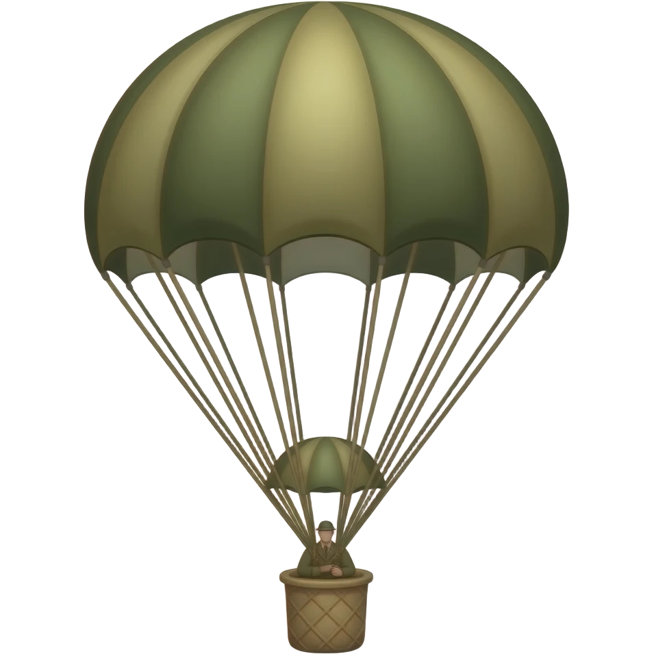 WWII parachute emoji