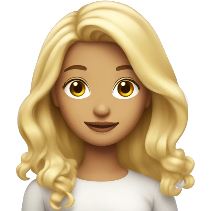 blonde girl emoji