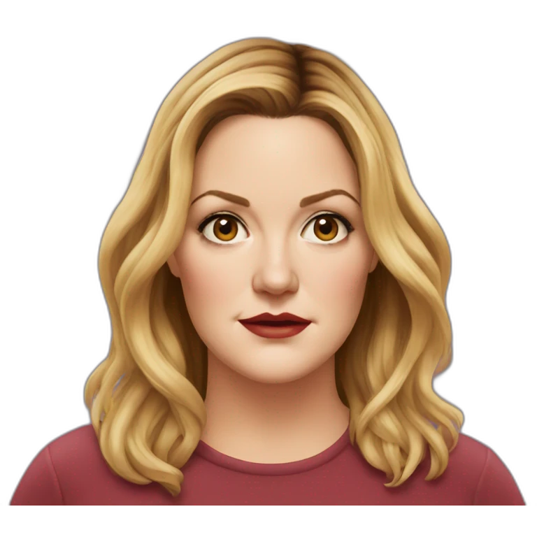 drew barrymore serious real emoji