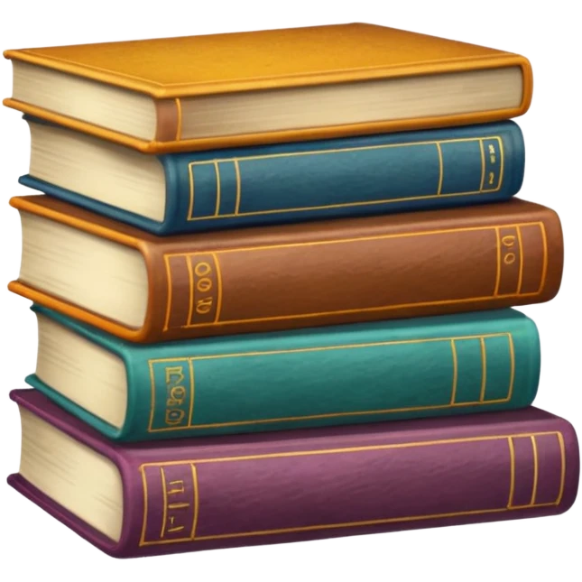 libros aesthetic de colores emoji