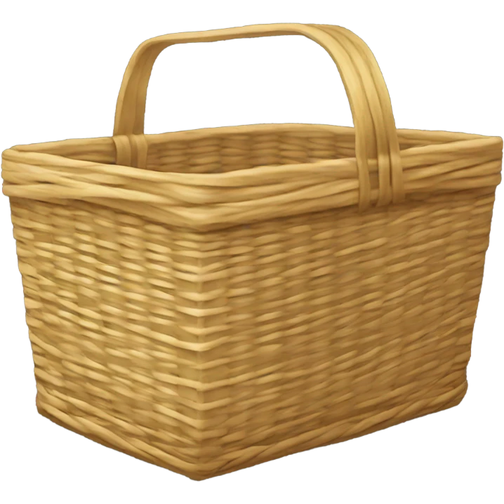Straw basket holding gas tank emoji